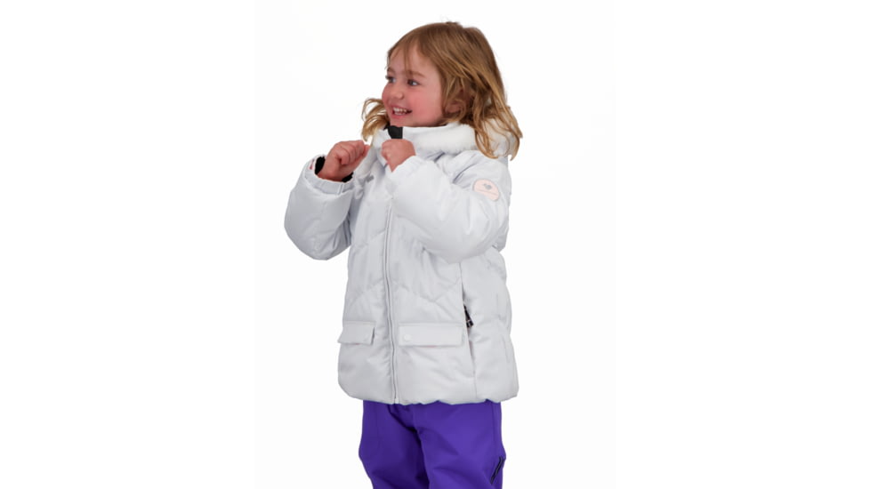 Obermeyer Roselet Jacket - Girls, White, 5, 51075-16010-5