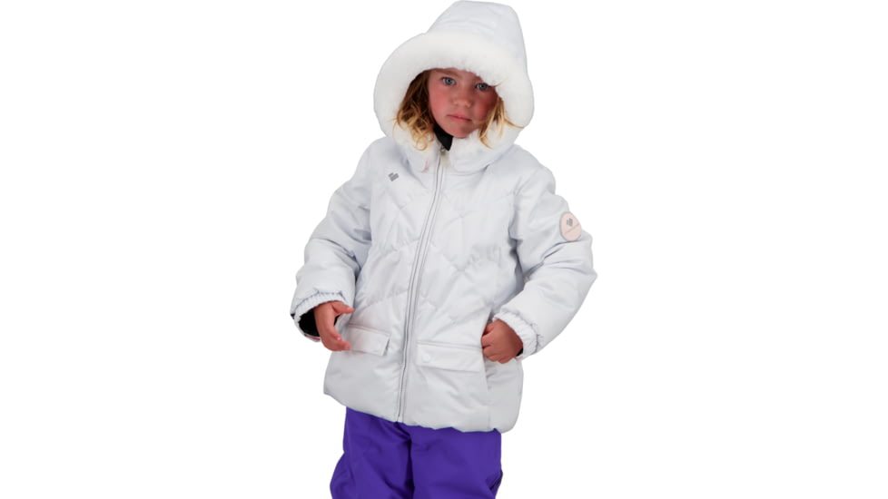 Obermeyer Roselet Jacket - Girls, White, 5, 51075-16010-5
