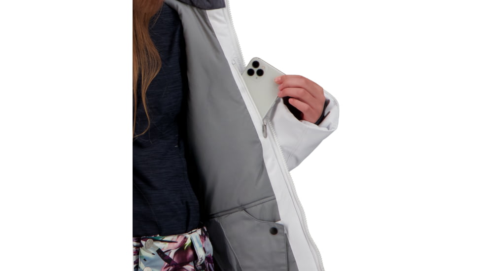 Obermeyer Rylee Jacket - Girls, White, Extra Large, 31070-16010-XL