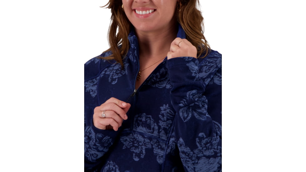 Obermeyer Sonja 1/4 Zip Top - Womens, Denim Blues, Small, 17073-21162-S