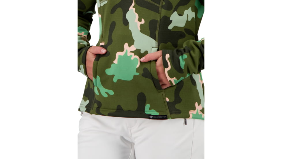 Obermeyer Sonja 1/4 Zip Top - Womens, Saguaro Camo, Medium, 17073-21131-M