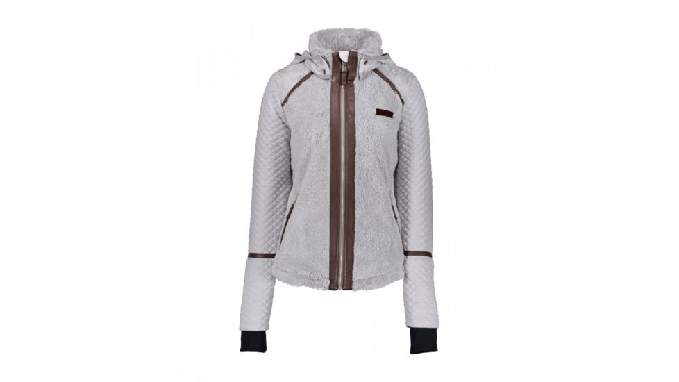 Obermeyer Stella Fleece Jacket - Womens, Fog, Large, 17035-17001-L