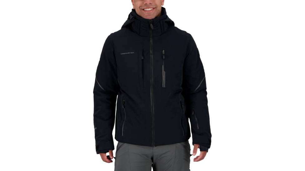 Obermeyer Stout Jacket - Mens, Black, 2XL, 21105-16009-2XL