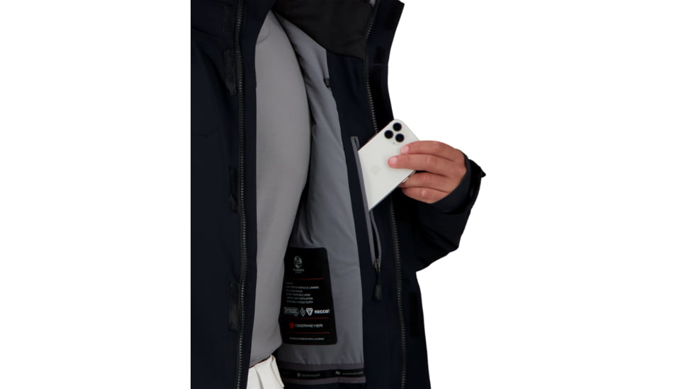Obermeyer Sutton Jacket - Mens, Black, Extra Large, 21106-16009-XL