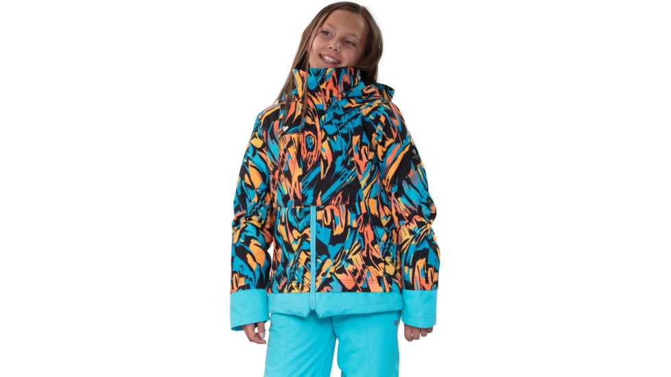 Obermeyer Taja Print Jacket - Girls, Small, Swirl-Wind, 31081-22125-S