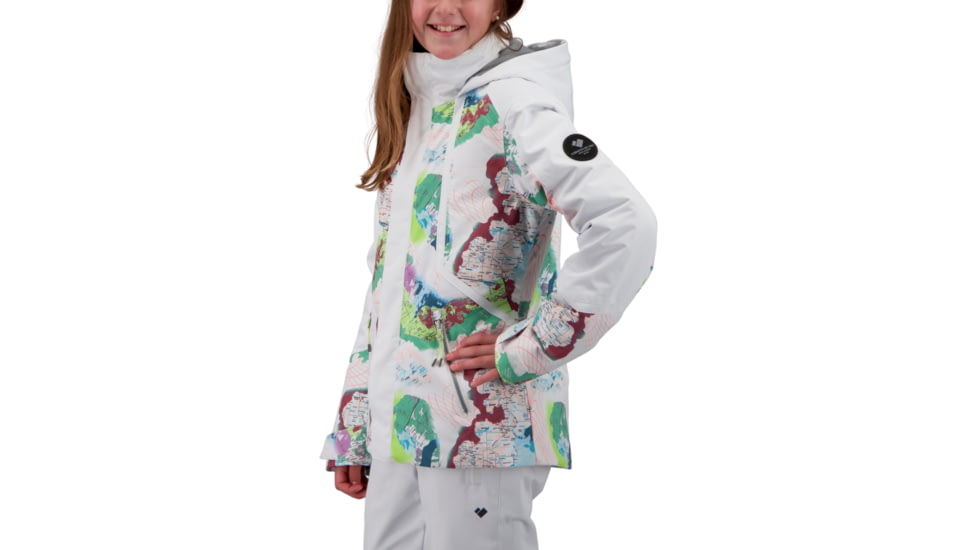 Obermeyer Taja Print Jacket - Girls, Uncharted, Medium, 31071-21136-M