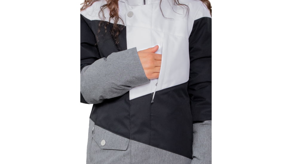 Obermeyer Taylor Jacket - Girls, Extra Large, White, 31082-16010-XL