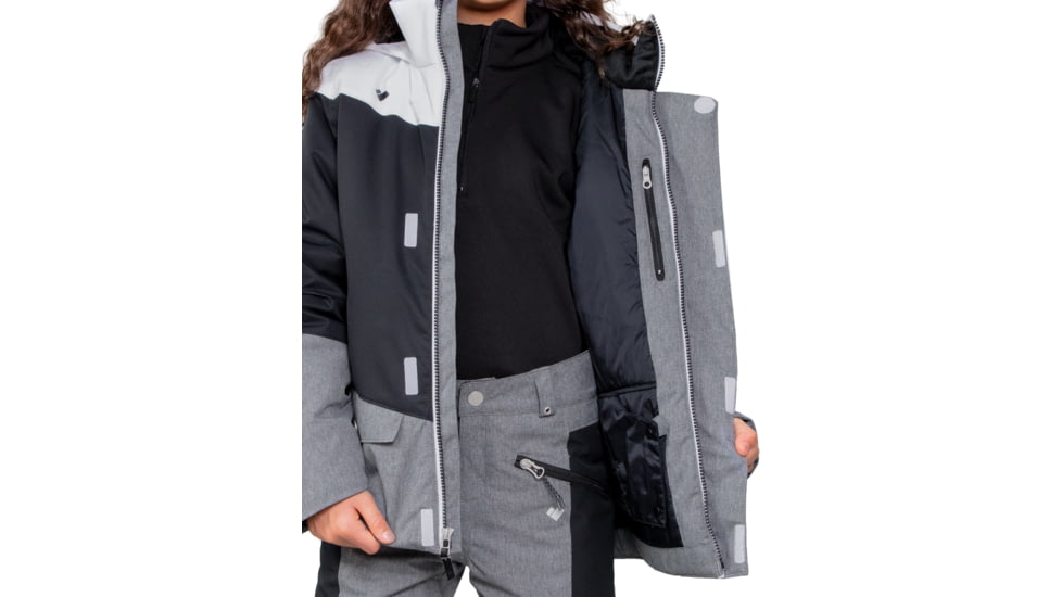 Obermeyer Taylor Jacket - Girls, Extra Large, White, 31082-16010-XL
