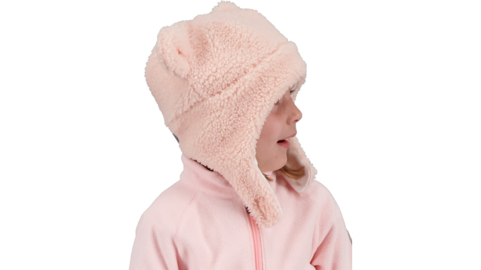 Obermeyer Ted Fur Hat, Pink Sand, 5-8, 78030-21050-5-8