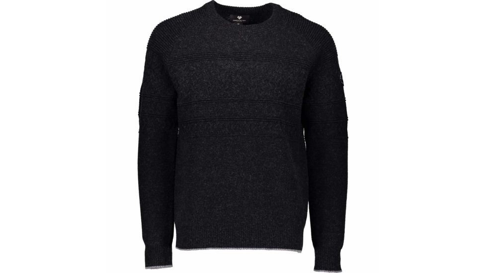Obermeyer Textured Crewneck Sweater - Mens, Black, Large, 26017-BLACK-L