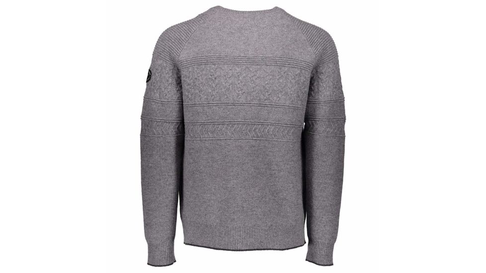 Obermeyer Textured Crewneck Sweater - Mens, Zinc Grey, Large, 26017-ZINC GREY-L