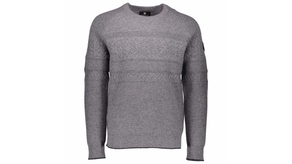 Obermeyer Textured Crewneck Sweater - Mens, Zinc Grey, Large, 26017-ZINC GREY-L