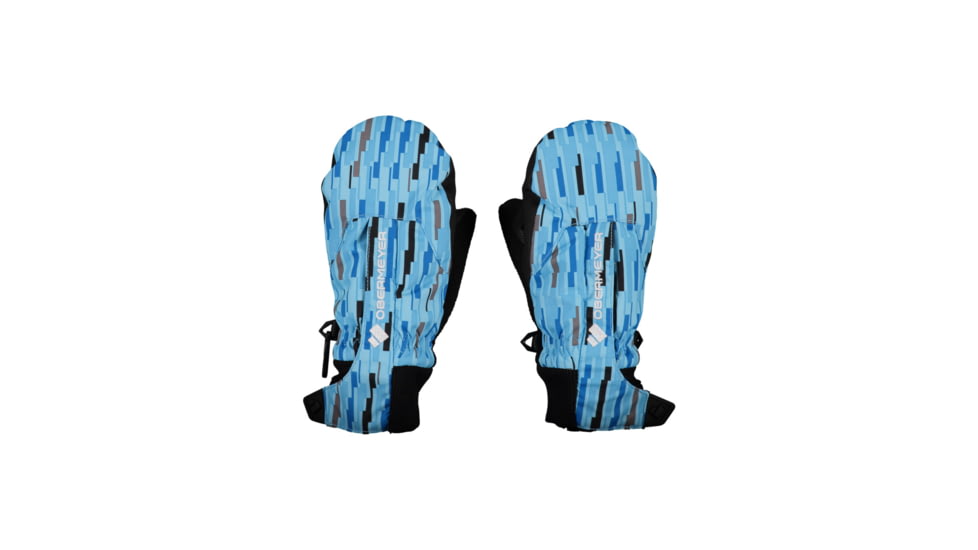 Obermeyer Thumbs Up Mitten Print, Graph-It Blu, Large, 78024-21132-L