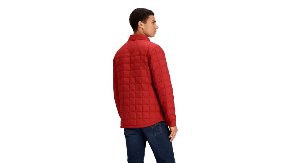 Obermeyer Wilder Down Shirt - Mens, Cherry Wood, Large, Regular, 24064-23046-L