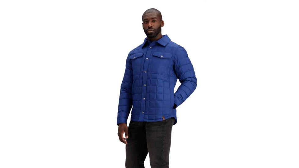 Obermeyer Wilder Down Shirt - Mens, Navy, Large, Regular, 24064-20167-L