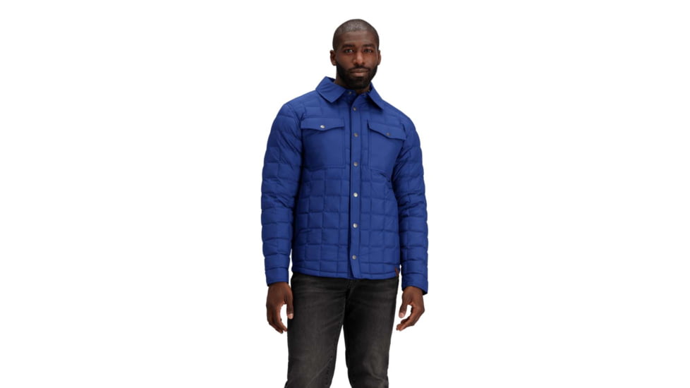 Obermeyer Wilder Down Shirt - Mens, Navy, Large, Regular, 24064-20167-L