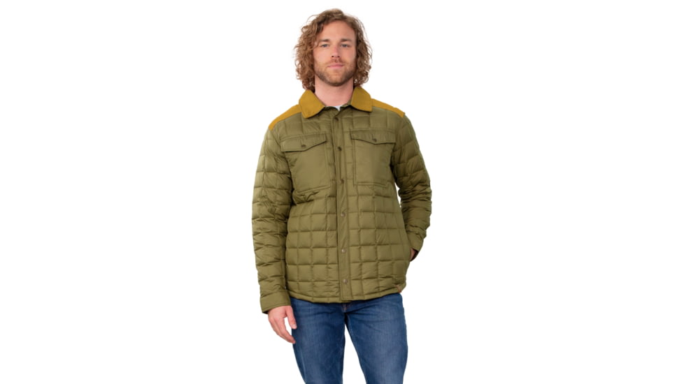 Obermeyer Wilder Down Shirt - Men's, Large, Tundra, 24062-22184-L