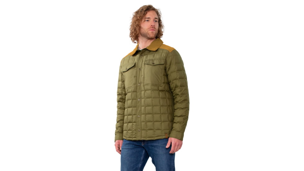 Obermeyer Wilder Down Shirt - Men's, Large, Tundra, 24062-22184-L