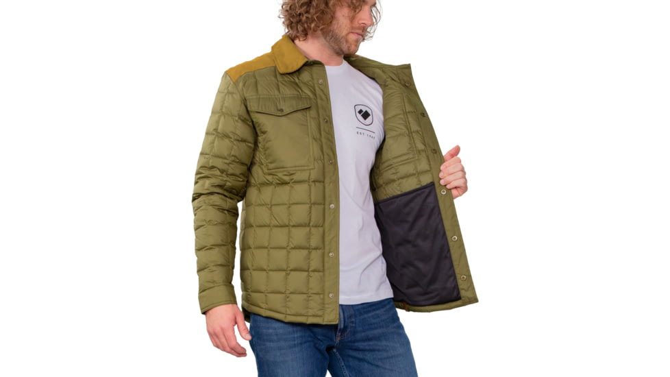 Obermeyer Wilder Down Shirt - Men's, Large, Tundra, 24062-22184-L