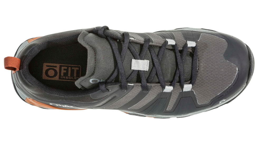 Oboz Arete Low B-DRY Hiking Shoes - Men's, Black/Copper, 8 US, 41501-Black/ Copper-8