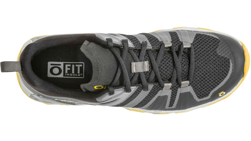 Oboz Arete Low Hiking Shoes - Mens, Shadow/ Sulfur, 10 US, 42401-Shadow/Sulfur-M-10