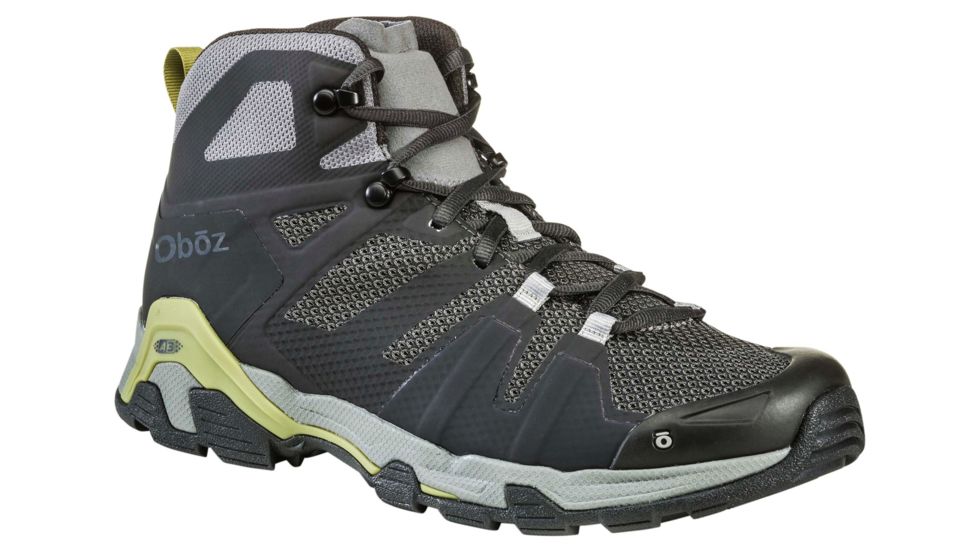 Oboz Arete Mid Hiking Shoes - Mens, Charcoal/Woodbine Green, 9 US, 42701-Char/Wo/Gre-9
