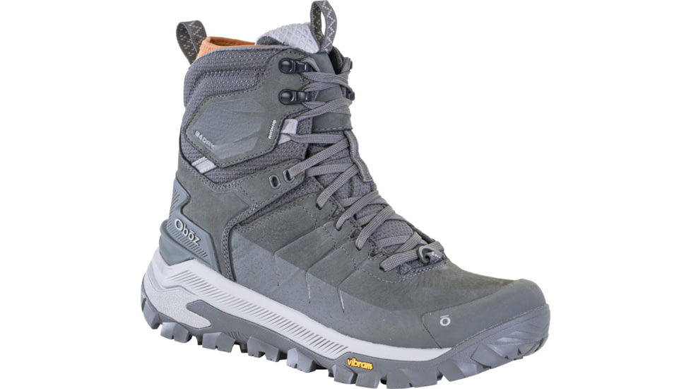 Oboz Bangtail Mid Insulated B-DRY Winter Boots - Men's, Medium, Charcoal, 8.5 US, 83501-102-8.5-Medium