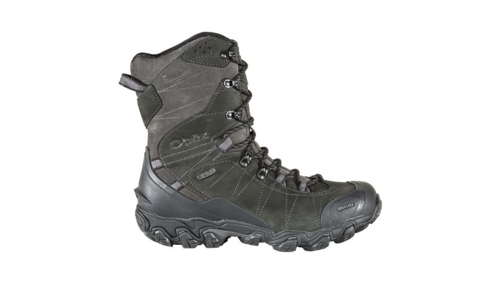 Oboz Bridger 10 Inch Insulated B-Dry - Men's, Carbon Black, Medium, 10.5, 82501-CB-M-10.5