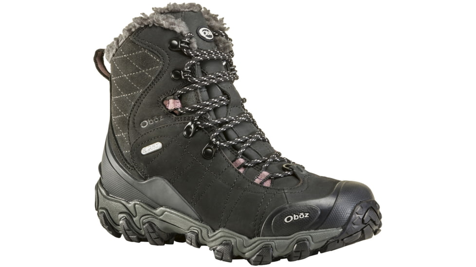 Oboz Bridger 7in Insulated B-DRY Winter Shoes - Women's, Black, 7.5, Medium, 82202-Black-7.5-Medium