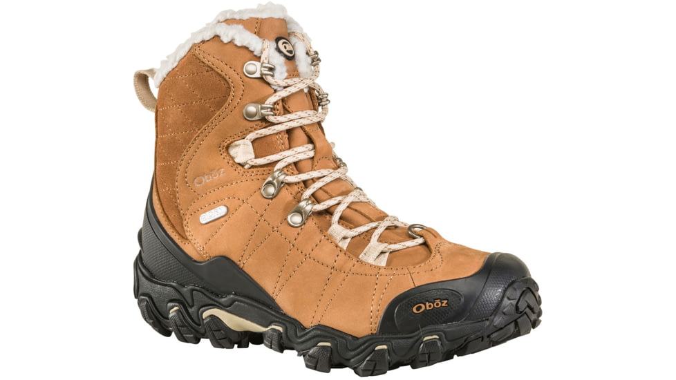 USED, Oboz Bridger 7in Insulated B-DRY Winter Shoes - Women's, Chipmunk, 7.5, Wide, 82202-Chipmunk-Wide-7.5