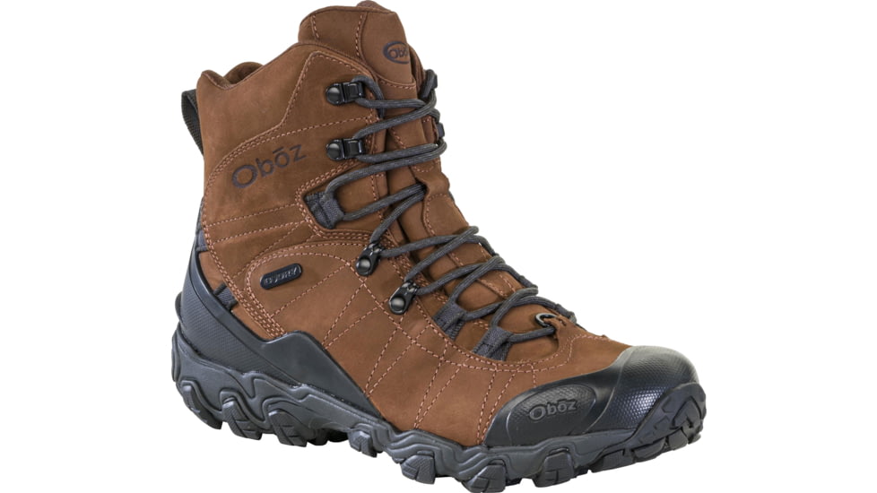 Oboz Bridger 8in Insulated B-DRY Winter Boots - Mens, Wide, Grizzly, 14 US, 82001-916-14-Wide