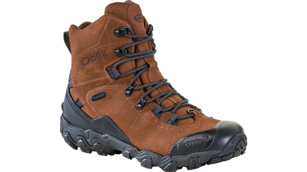 Oboz Bridger 8in Insulated Waterproof Boots - Mens, Grizzly, 10, Medium, 82001-916-10-Medium