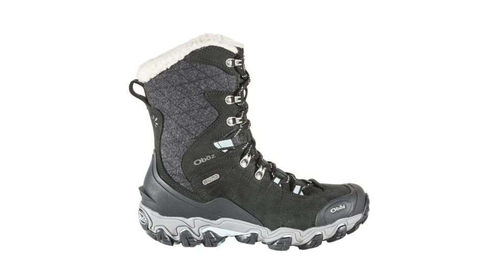 Oboz Bridger 9 Inch Insulated B-Dry - Womens, Ebony Black, Medium, 9.5, 82702-EB-M-9.5
