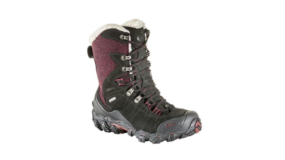 Oboz Bridger 9 Inch Insulated B-Dry - Womens, Winterberry Red, Medium, 6.5, 82702-WB-M-6.5