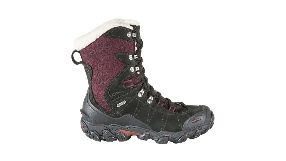 Oboz Bridger 9 Inch Insulated B-Dry - Womens, Winterberry Red, Medium, 6.5, 82702-WB-M-6.5