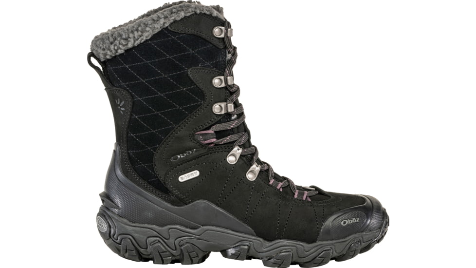 Oboz Bridger 9in Insulated B-DRY Winter Boots - Womens, Wide, Black Sea, 6 US, 82802-189-6-Wide