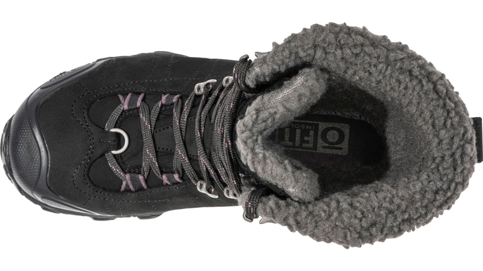 Oboz Bridger 9in Insulated B-DRY Winter Boots - Womens, Wide, Black Sea, 6 US, 82802-189-6-Wide