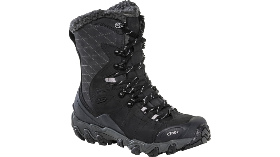 Oboz Bridger 9in Insulated B-DRY Winter Shoes - Womens, Black, 11, Medium, 82802-Black-Medium-11