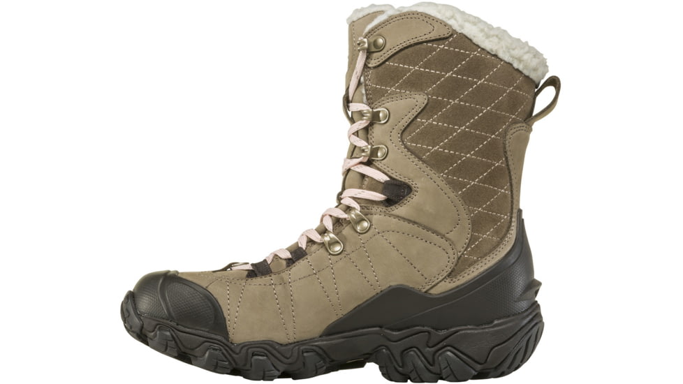 Oboz Bridger 9in Insulated B-DRY Winter Shoes - Womens, Brindle, 10.5, Wide, 82802-Brindle-10.5-Wide