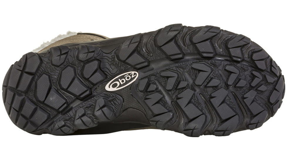 Oboz Bridger 9in Insulated B-DRY Winter Shoes - Womens, Brindle, 10.5, Wide, 82802-Brindle-10.5-Wide