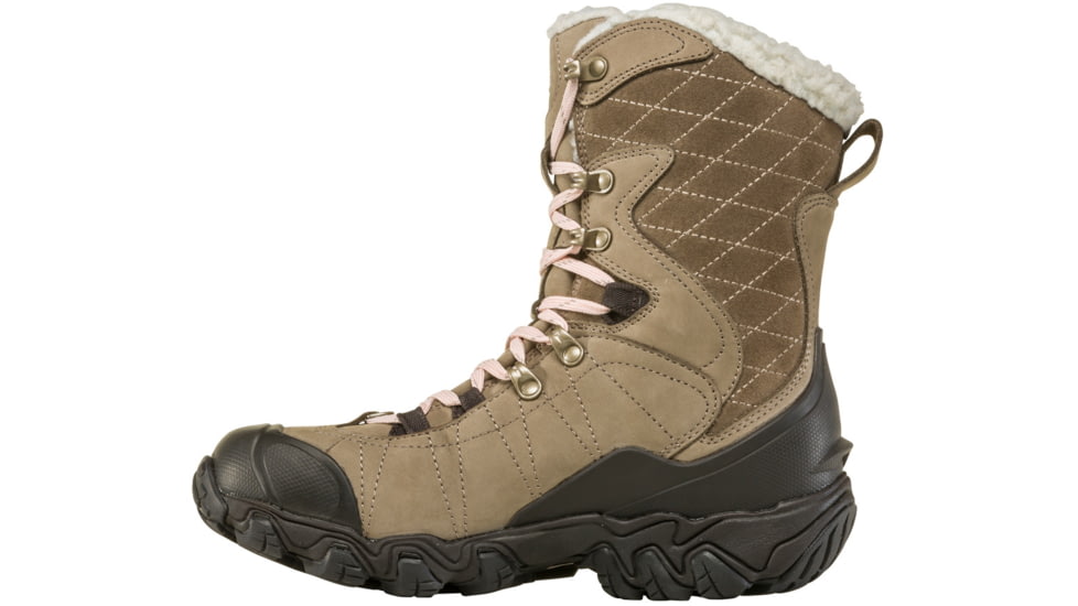 Oboz Bridger 9in Insulated B-DRY Winter Shoes - Womens, Brindle, 6, Wide, 82802-Brindle-Wide-6