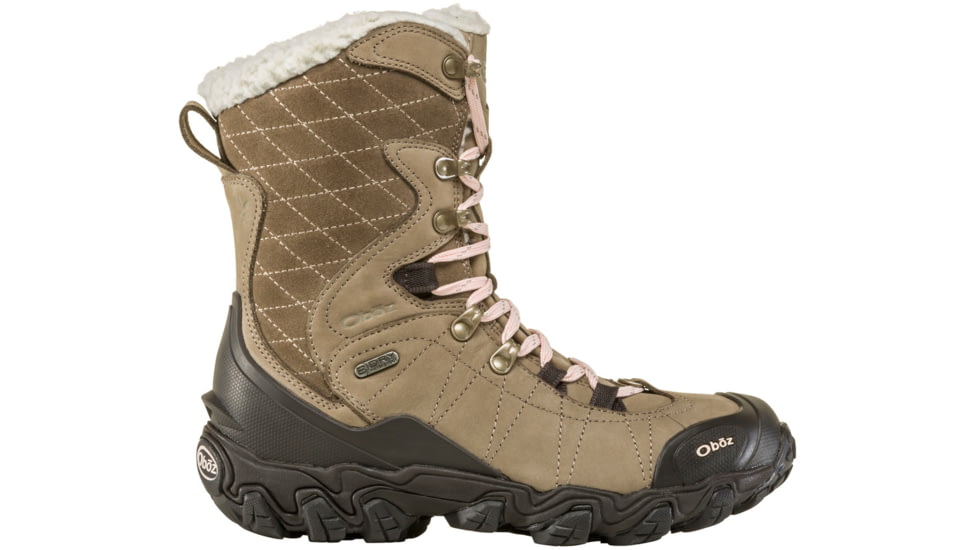 Oboz Bridger 9in Insulated B-DRY Winter Shoes - Womens, Brindle, 6, Wide, 82802-Brindle-Wide-6
