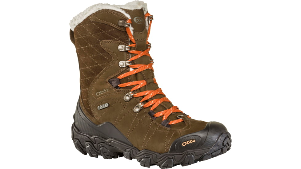 Oboz Bridger 9in Insulated B-DRY Winter Shoes - Womens, Canteen, 10 US, Medium, 82802-Canteen-Medium-10