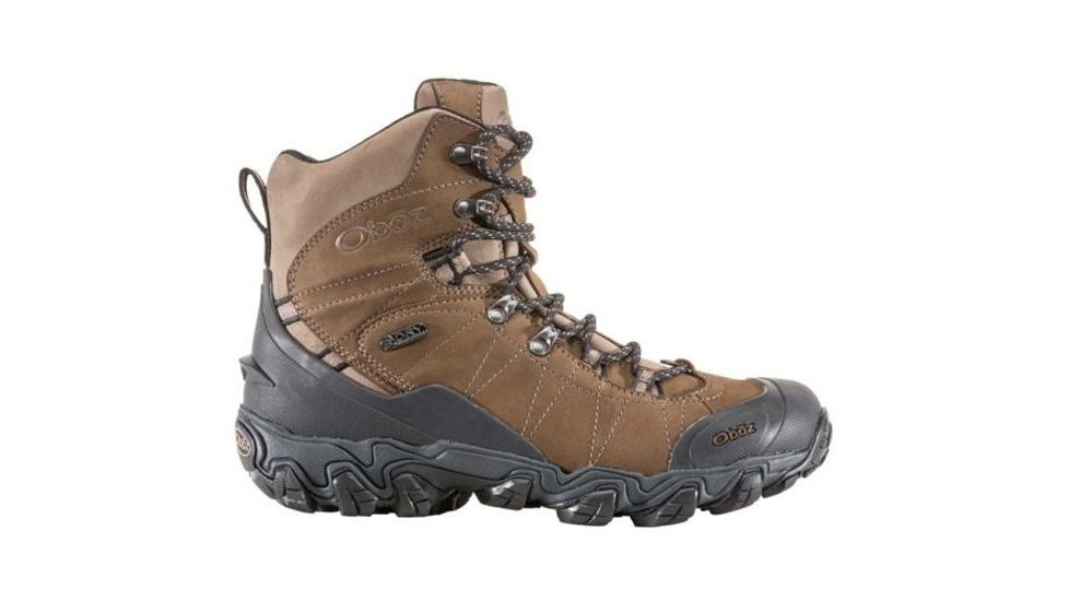 Oboz Bridger 8 in Insulated Waterproof - Mens, Wide, Walnut, 12, 82001-Walnut-Wide-12