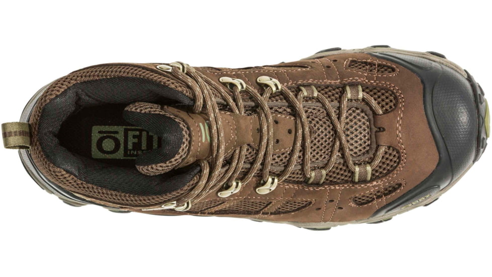 Oboz Bridger Vent Mid B-DRY Hiking Boots - Mens, Slate Brown / Mayfly Green, 9, 24201-SBMG-MEDIUM-9-DEMO