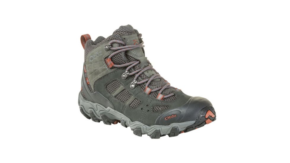 Oboz Bridger Vent Mid - Mens, Dark Shadow / Brandy Brown, Medium, 8, 24301-DSBB-M-8