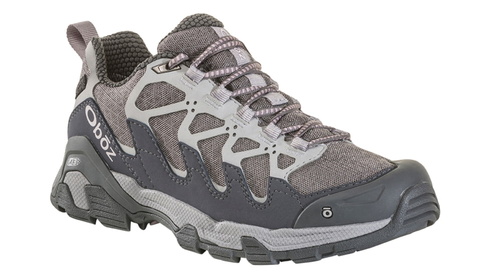 Oboz Cirque Low B - Dry - Womens, Pewter/Violet Ice, 7, 41502-7