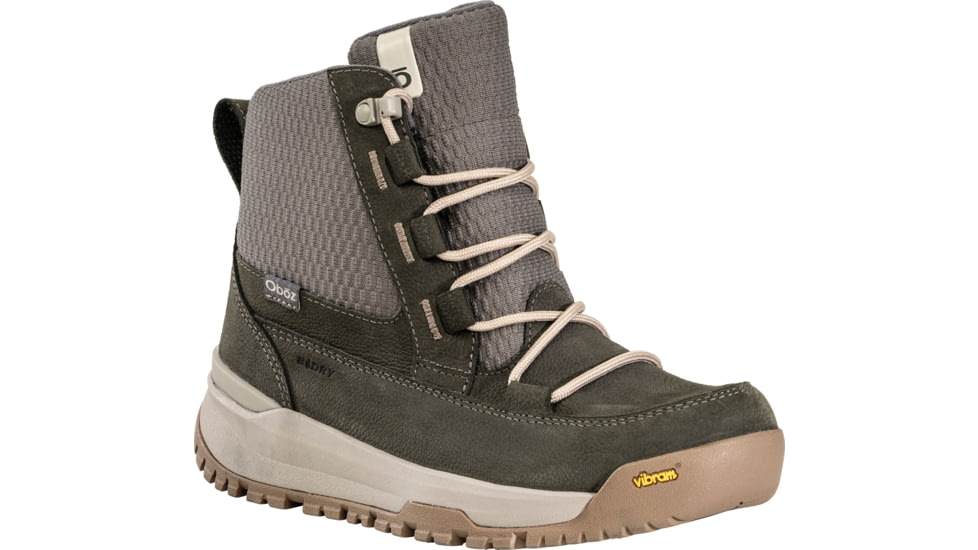Oboz Jourdain Mid Insulated B-DRY Winter Boots - Women's, Medium, Olive Branch, 10 US, 86502-586-10-Medium