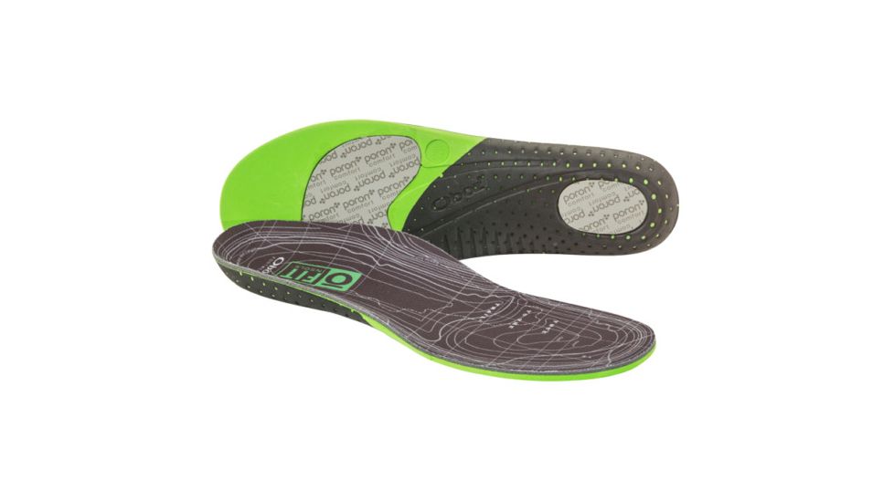 Oboz O Fit Insole Plus Medium Arch - Unisex, Green, 2XS, 100001-Green-Medium-XXS
