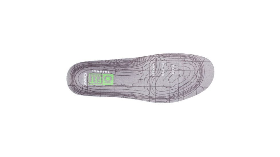 Oboz O FIT Insole Plus Thermal, Gray, Medium, 812439033821